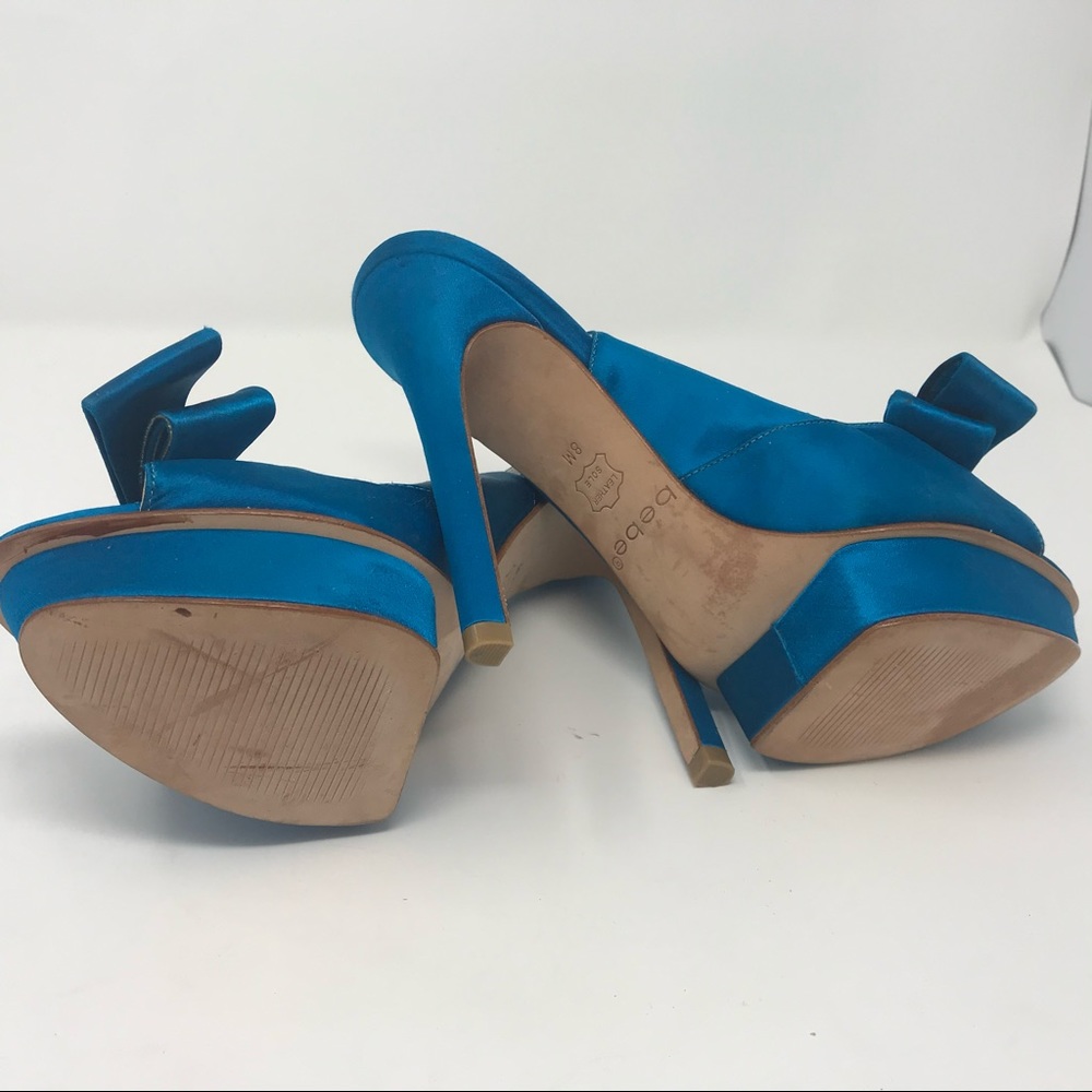 Satin Bow Heels - Picture 4 of 7